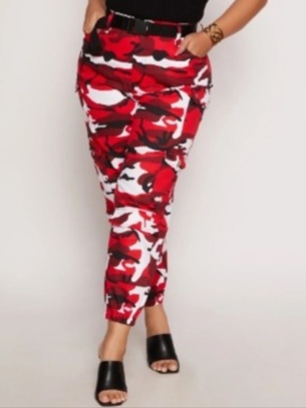 Almost Famous High Rise Jogger Jeans W/ Belt Y2K Womens Med.